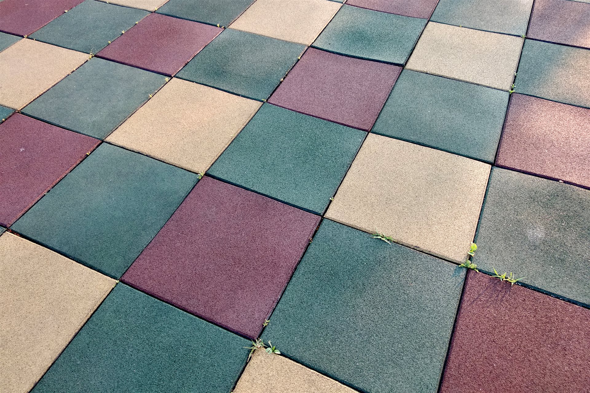Palmetas de caucho modular detalle textura MAMKAM