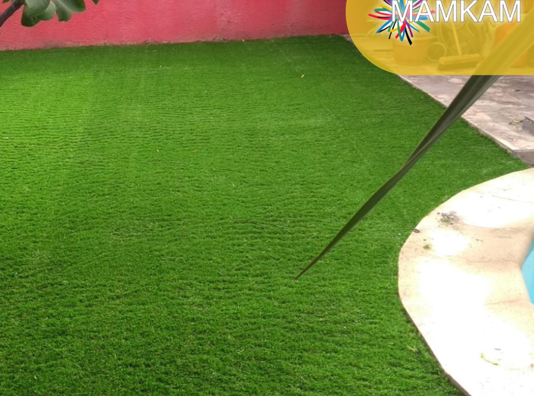 Resultado final pasto sintético 40mm jardín Santiago MAMKAM